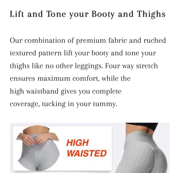 New! PeachLift Anti-Cellulite Booty Leggings - Picture 9 of 9